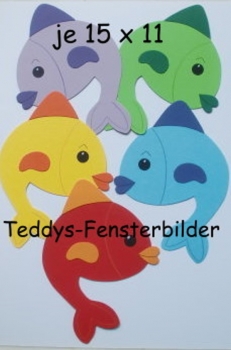 5 bunte Fische